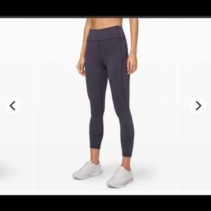 Lululemon “in movement” leggings. Colour “moonwalk”